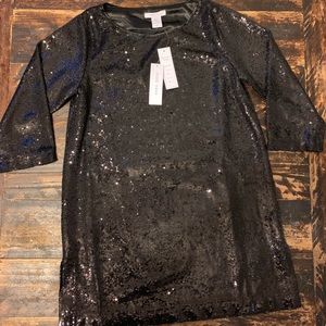 NWT Joan Vass Sequin Easy Tunic